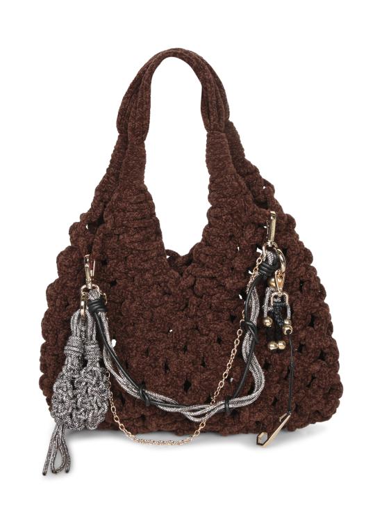 26FW 히보우라마 숄더백 VANNIFIQUE BIGVELVET CHOCO Brown