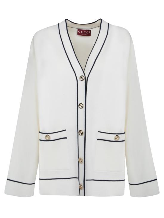 25SS 구찌 가디건 811946 XKEHH 9034 White