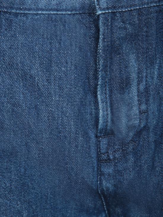 25SS 구찌 라벨 스트레이트 핏 데님 812233 XDC83 4100 Blue - GUCCI