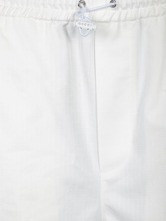 25SS 구찌 웹 버뮤다 쇼츠 814620 ZAIAK 9174 White - GUCCI