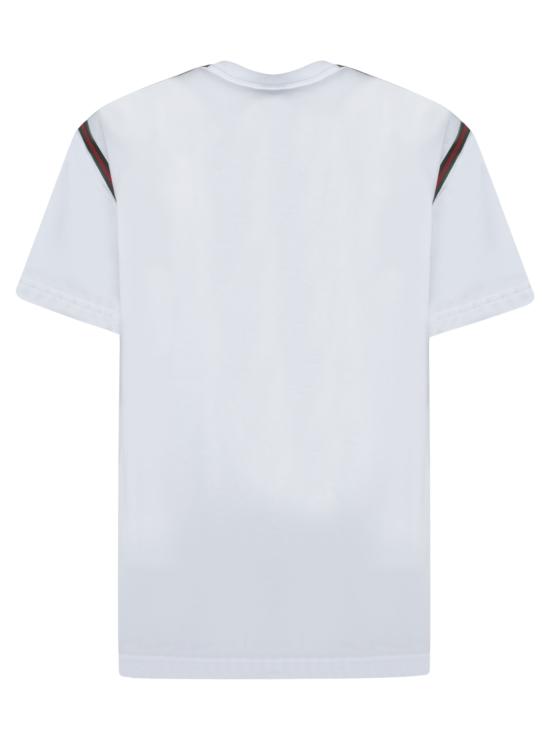 25SS 구찌 웹 코튼 저지 티셔츠 814958 XJG3D 9692 White - GUCCI