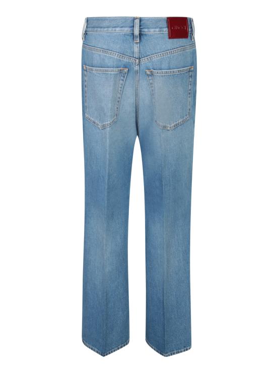 25SS 구찌 플레어 크롭 데님 팬츠 817989 XDC8T 4011 Blue - GUCCI