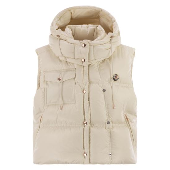 25FW 몽클레어 Pario 파리오 후디드 다운 베스트 K20931A00096 NATURAL