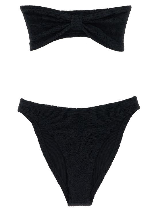 25FW 훈자 지 비치웨어 JEANBIKINIBLACK Black