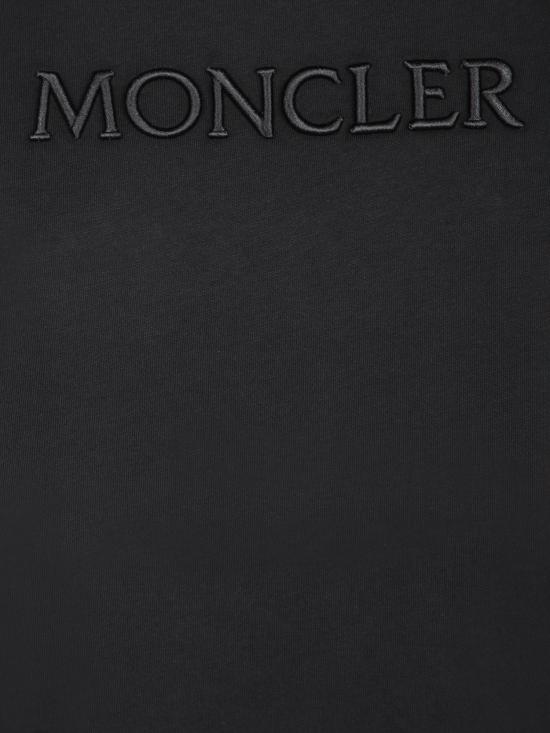 26FW 몽클레어 여성 로고 크루넥 반팔 티셔츠  8C00012 89AUO 999 Black - MONCLER