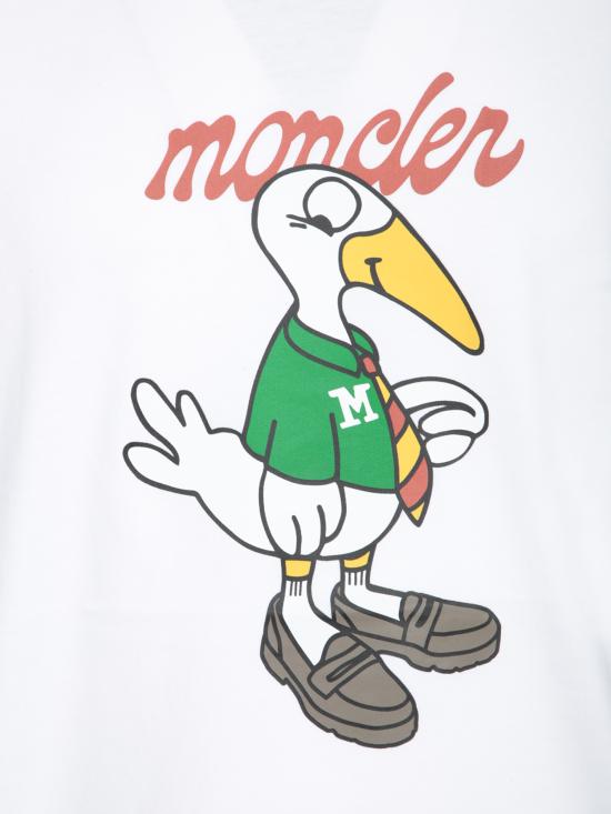 26FW 몽클레어 반팔 티셔츠 8C00016 89AJS 00A White - MONCLER