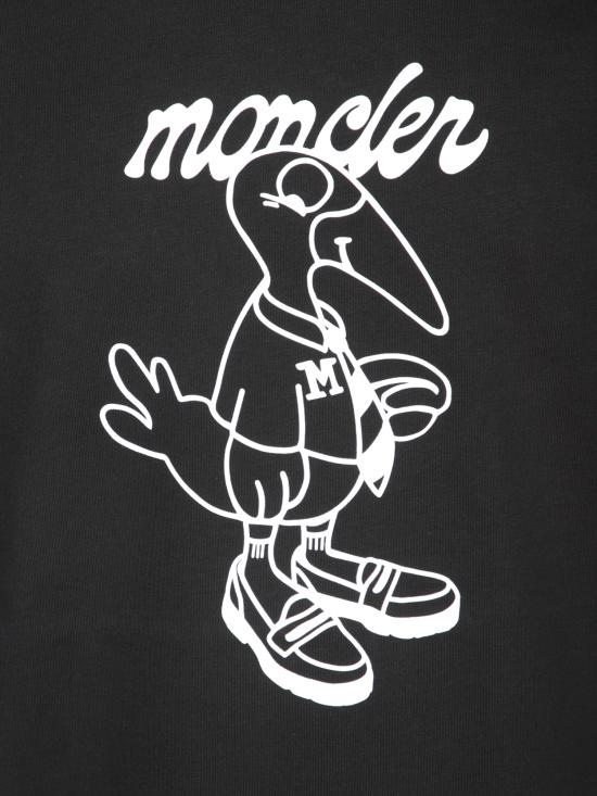 26FW 몽클레어 반팔 티셔츠 8C00016 89AJS 998 Black - MONCLER