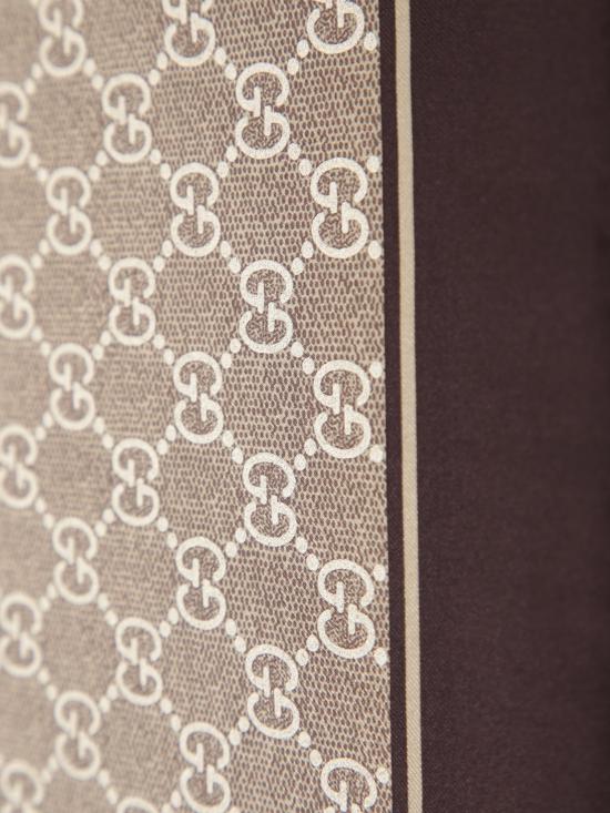 26FW 구찌 프린트 실크 까레 812251 3G001 9865 Brown - GUCCI