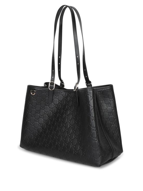 26FW 구찌 GG 엠블럼 라지 토트백 815213 AAFDV 1000 Black - GUCCI