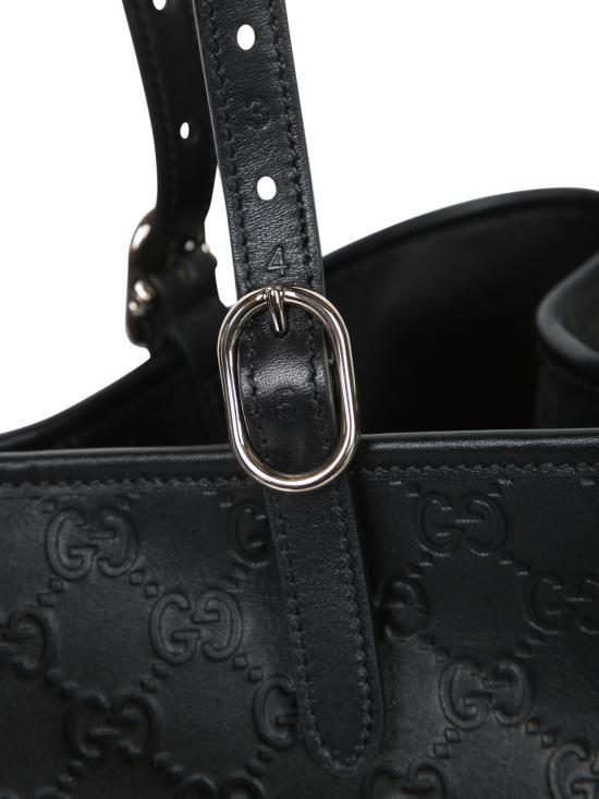 26FW 구찌 GG 엠블럼 라지 토트백 815213 AAFDV 1000 Black - GUCCI