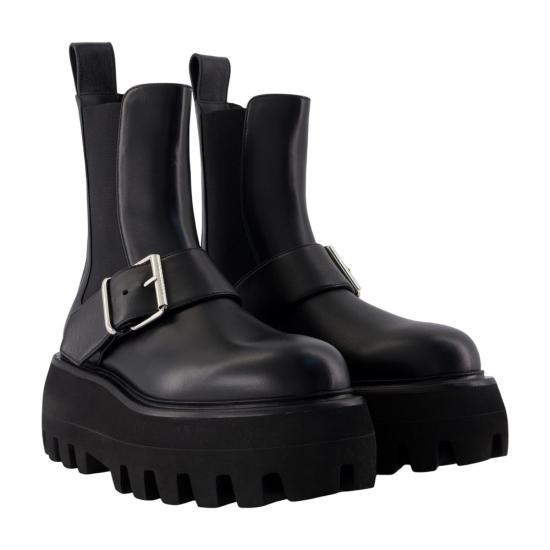 25FW 알렉산더 맥퀸 부츠 847956WHAEX1000 BLACK - ALEXANDER MCQUEEN