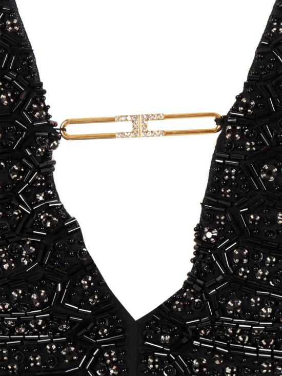 25FW 엘리자베타프랜치 롱 원피스 ABR2457E2 110 238329 Black - ELISABETTA FRANCHI