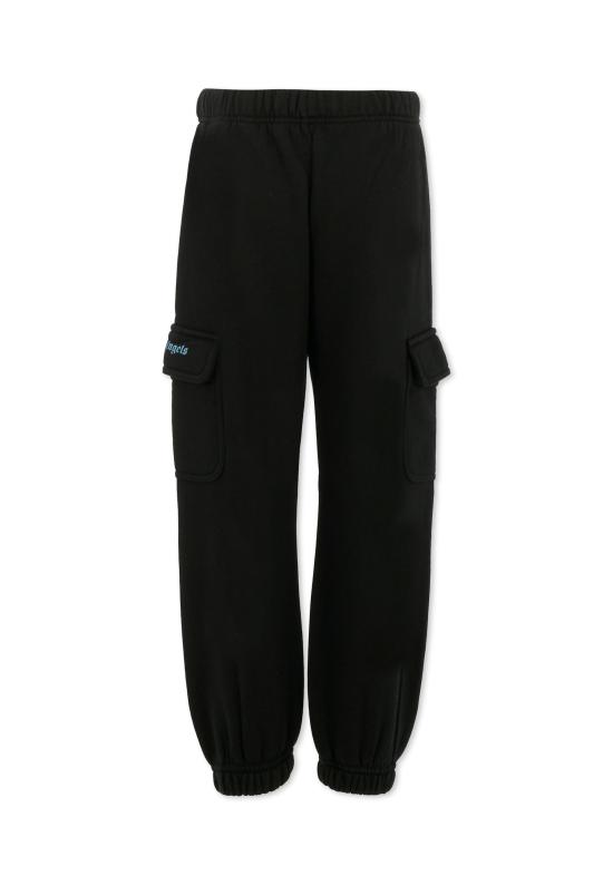 25FW [키즈] 팜앤젤스 스트레이트 팬츠 PBCH016F25FLE0011040 BLACK - PALM ANGELS