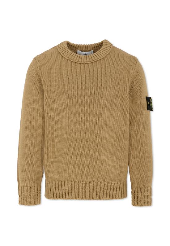 25FW [키즈] 스톤 아일랜드 캐시미어 니트 K2S16 5100019 S01A2 V0095 BEIGE