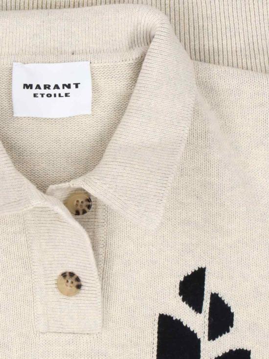 25FW 이자벨마랑에뚜왈 노라 폴로 니트 스웨터  PU0314FA A1X05E02LY GREY - ISABEL MARANT ETOILE