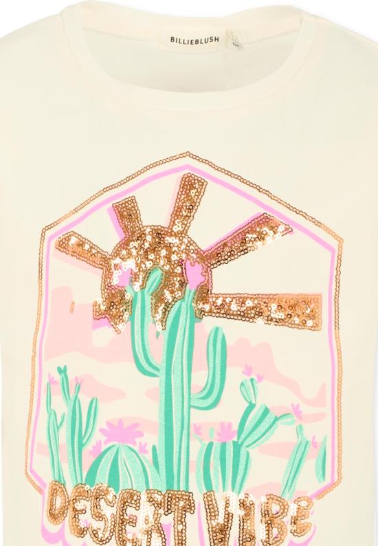 25FW [키즈] 빌리블러쉬 티셔츠 U21422 121 IVORY - BILLIEBLUSH