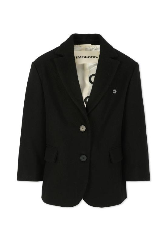 25FW [키즈] 시모네타 자켓 SX2A44 E0051 930 BLACK - SIMONETTA