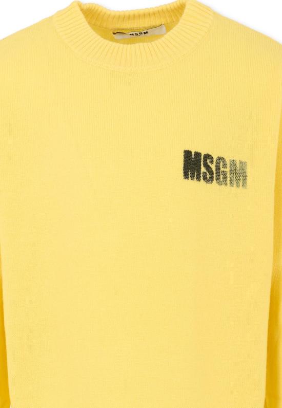25FW [키즈] 엠에스지엠 트레이닝 상의 F5MSJUJP086 020 YELLOW - MSGM