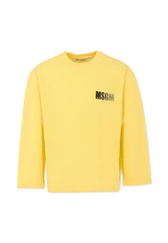 25FW [키즈] 엠에스지엠 트레이닝 상의 F5MSJUJP086 020 YELLOW