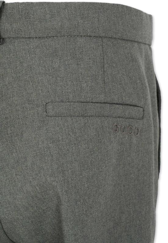 25FW [키즈] 구찌 스트레이트 팬츠 831674 XWA1Z 1401 GREY - GUCCI