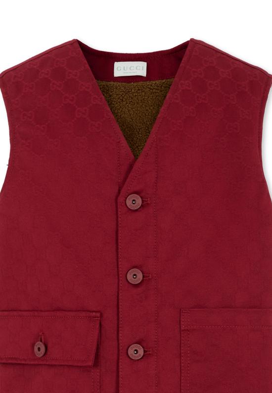 25FW [키즈] 구찌 베스트 826641 XDC9J 6052 RED - GUCCI