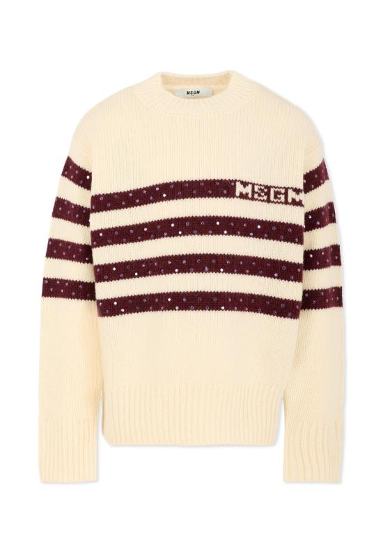 25FW [키즈] 엠에스지엠 니트/스웻셔츠 F5MSJGJP082 013 19 IVORY