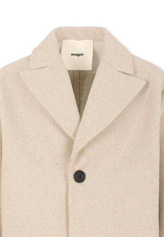 25FW [키즈] 엠에스지엠 코트 F5MSJUCO058 MS042 GREY - MSGM