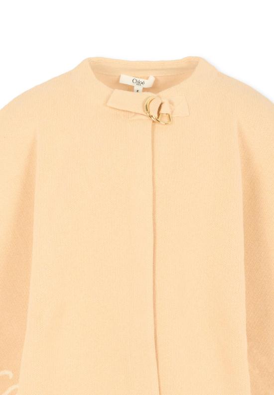 25FW [키즈] 끌로에 로고 자수 판초 C20667 257 BEIGE - CHLOE