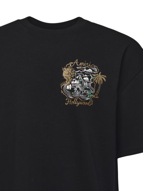 25FW 아미리 반팔 티셔츠 AMJYTE1237 001 Black - AMIRI