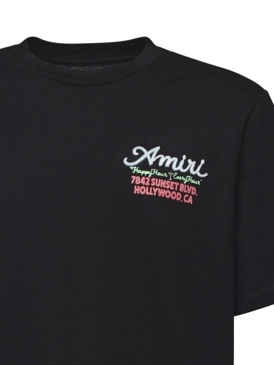 25FW 아미리 반팔 티셔츠 AMJYTE1244 001 Black - AMIRI