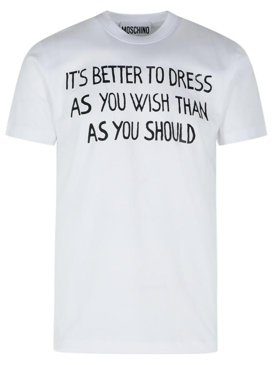 25SS 모스키노 반팔 티셔츠 A0711 05411001 White