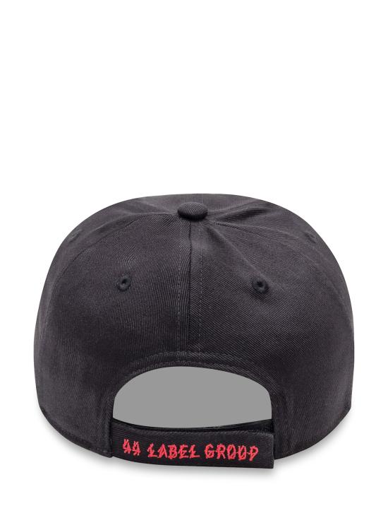 25FW 44레이블 볼캡 B0030469FA628 P674 BLACK FRONT RAW SIGNAL RED - 44 LABEL