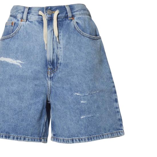 25FW [키즈] MM6 메종마르지엘라 쇼츠/버뮤다 M60280MM02M M601 Denim - MM6 MAISON MARGIELA