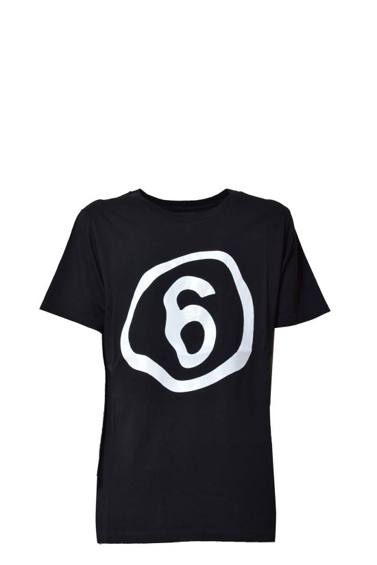 25FW [키즈] MM6 메종마르지엘라 티셔츠 M60338MM009 M6900 Black