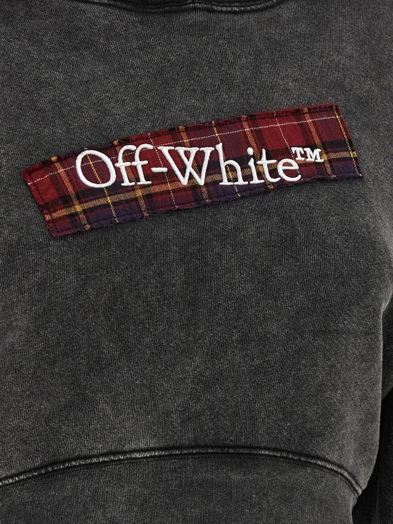 25FW 오프화이트 긴팔 티셔츠 OWBB056F25FLE00313011301 Gray - OFF WHITE