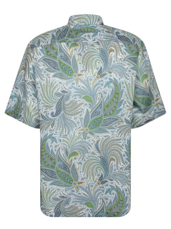 25SS 에트로 반팔 셔츠 MRIC001199 SA5F1 X0883 Green - ETRO