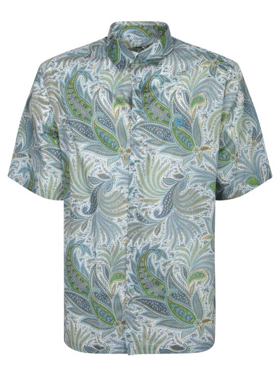 25SS 에트로 반팔 셔츠 MRIC001199 SA5F1 X0883 Green