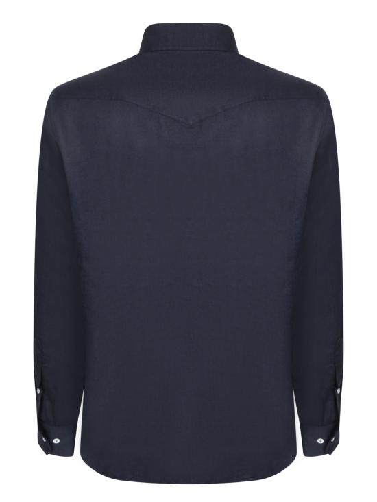 26FW 브루넬로 쿠치넬리 긴팔 셔츠 MY6374008 C019 Blue - BRUNELLO CUCINELLI