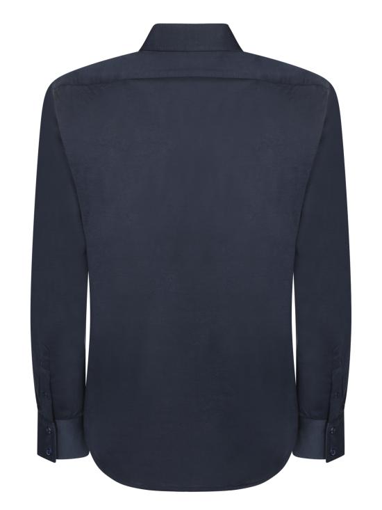 26FW 브루넬로 쿠치넬리 스프레드 칼라 경량 저지 셔츠 MH8366686 C6134 Blue - BRUNELLO CUCINELLI