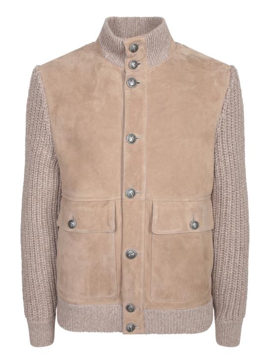 26FW 브루넬로 쿠치넬리 스웨이드 자켓 MPMVS2060 CYQ48 Beige