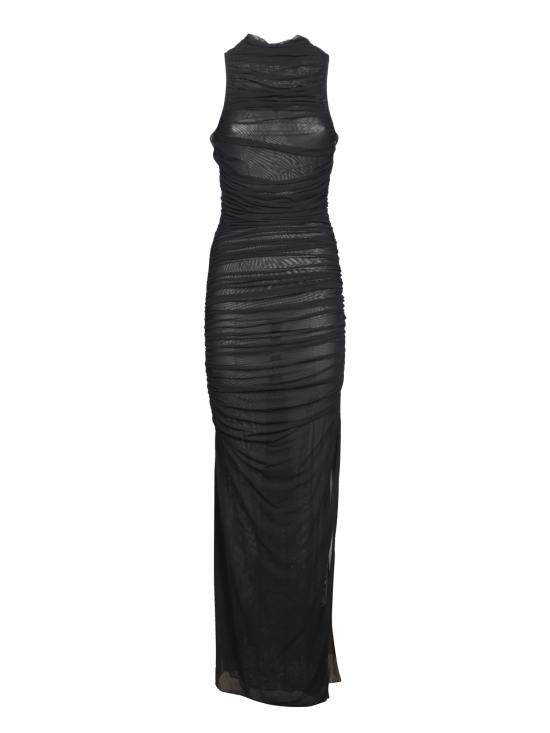 26FW 아멘쿠튀르 롱 원피스 AMW25510 009 Black