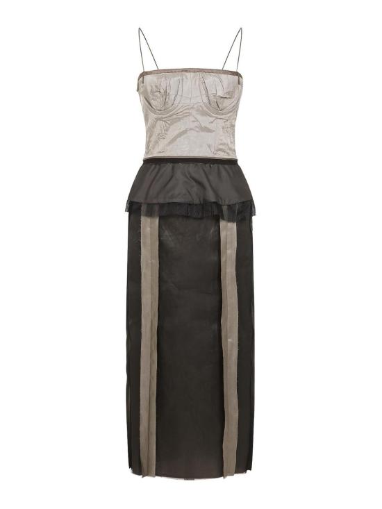  마르지엘라 미디 스커트 S51DD0025MTN057800 Silver