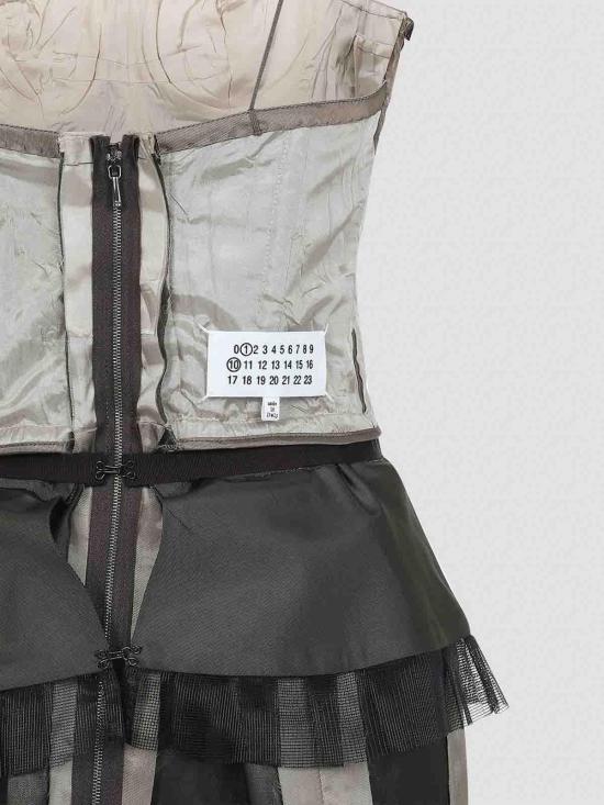  마르지엘라 미디 스커트 S51DD0025MTN057800 Silver - MAISON MARGIELA