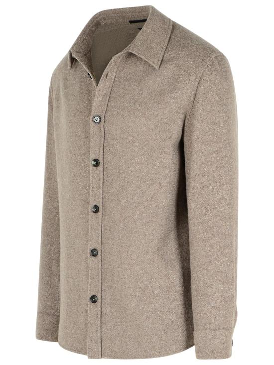 25FW 에르메네질도제냐 긴팔 셔츠 RUGV10A2 SOT48018G Beige - ERMENEGILDO ZEGNA