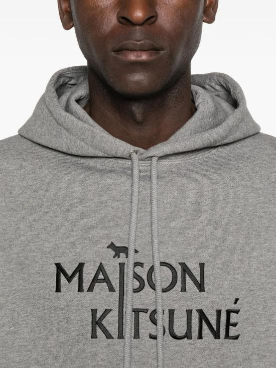 25FW 메종키츠네 필러 컴포트 후드 티셔츠 PM00701KM0341 H131 Grey - MAISON KITSUNE