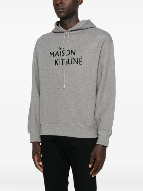 25FW 메종키츠네 필러 컴포트 후드 티셔츠 PM00701KM0341 H131 Grey - MAISON KITSUNE