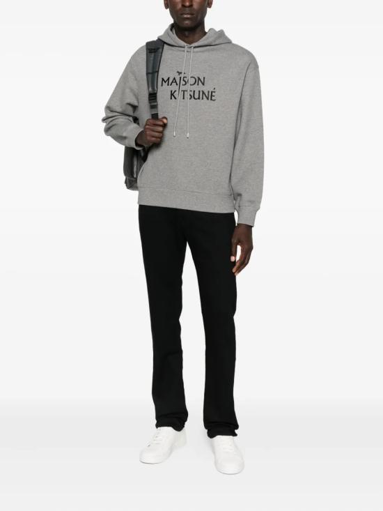 25FW 메종키츠네 필러 컴포트 후드 티셔츠 PM00701KM0341 H131 Grey - MAISON KITSUNE