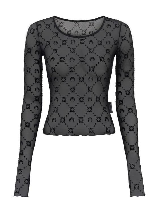 25FW 마린세르 긴팔 티셔츠 WTS012ACJER0005 BK99 Black