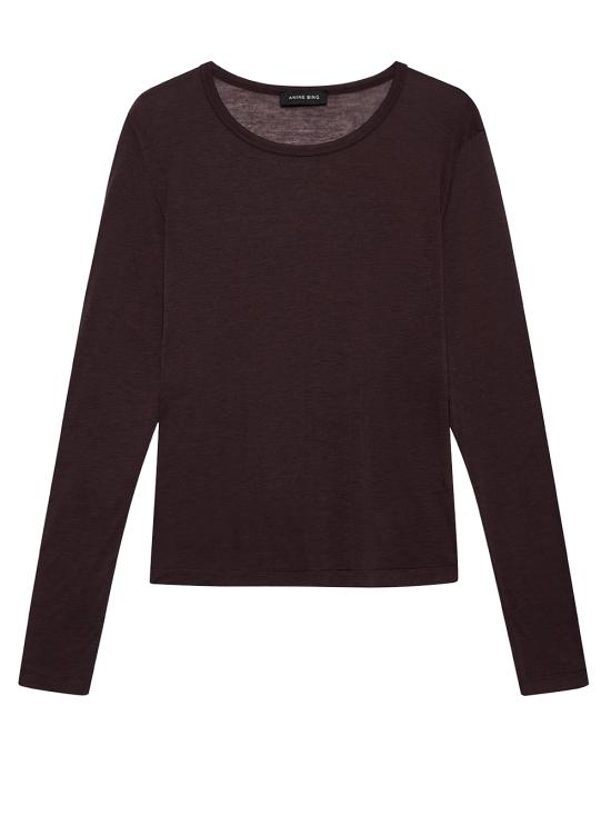 25FW 애니빙 반팔 티셔츠 A 08 11501 BWN34 Dark brown