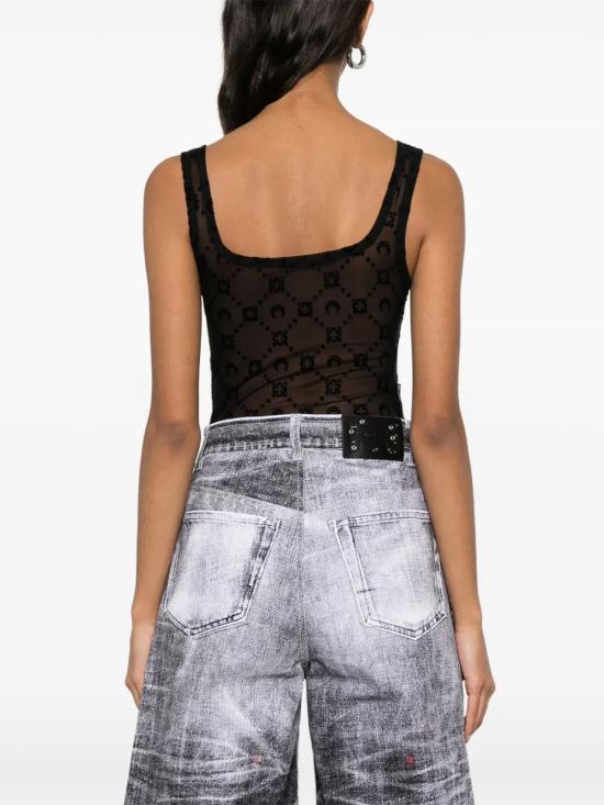 25FW 마린세르 바디수트 티셔츠 WUW061ACJER0005 BK99 Black - MARINE SERRE